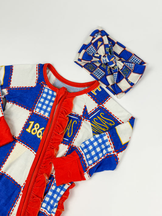 Kansas Baby Headband Bow