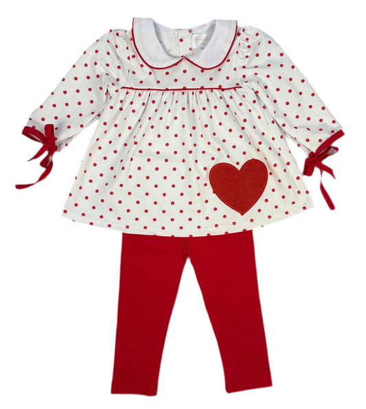 Valentine Polka Dot Pant Set