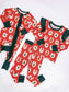 Red Vintage Christmas Ruffle Convertible Pajamas