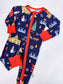 Christmas in Kansas City Unisex Zip Convertible Bamboo Pajamas
