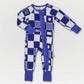 K-State Quilted College Ruffled Zip-Up Bamboo Pajama