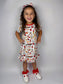 Girls Kingdom Print Bamboo Twirl Dress | Kansas City Football Inspired
