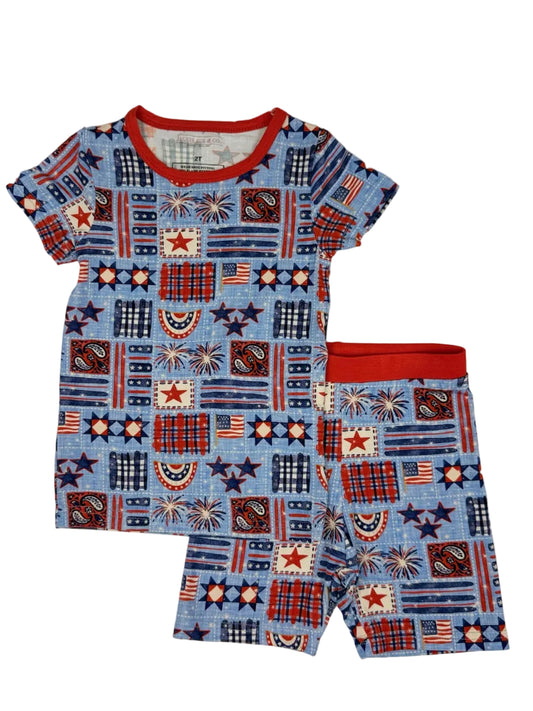 Vintage Americana Unisex Bamboo Pajama Set