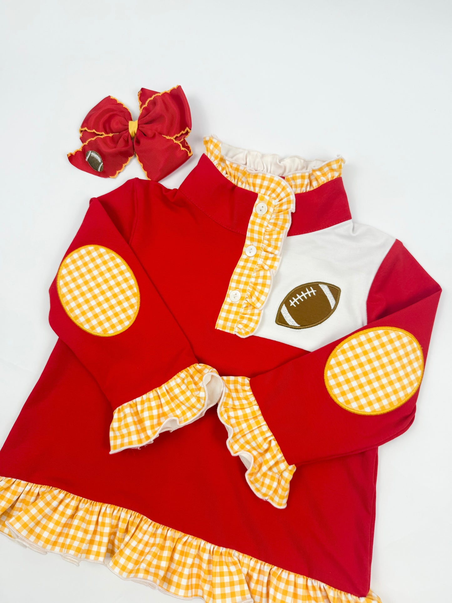 Embroidered Kansas City Ruffle Pullover