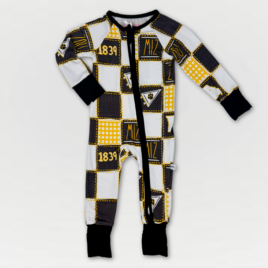 Missouri Quilted College Zip-Up Bamboo Pajama