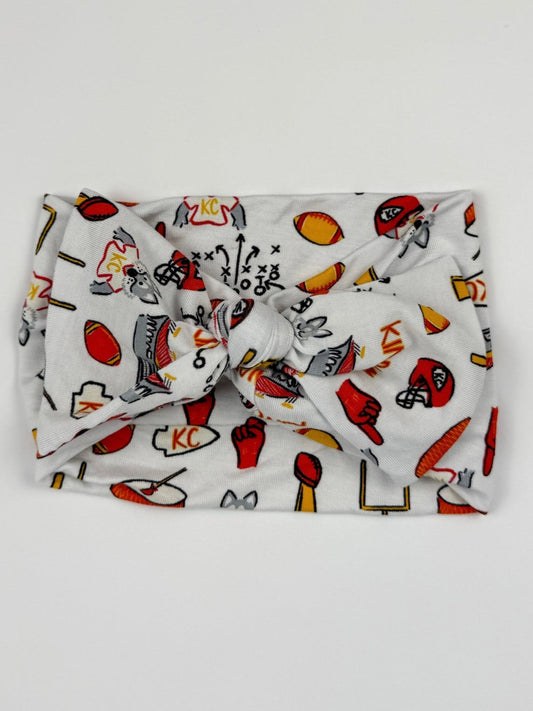 Kingdom Print Baby Headband Bow