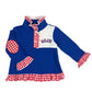 Embroidered Kansas Ruffle Pullover | KU Inspired