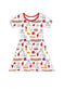 Girls Kingdom Print Bamboo Twirl Dress | Kansas City Football Inspired