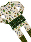 Christmas Traditions Ruffle Zip Convertible Pajamas