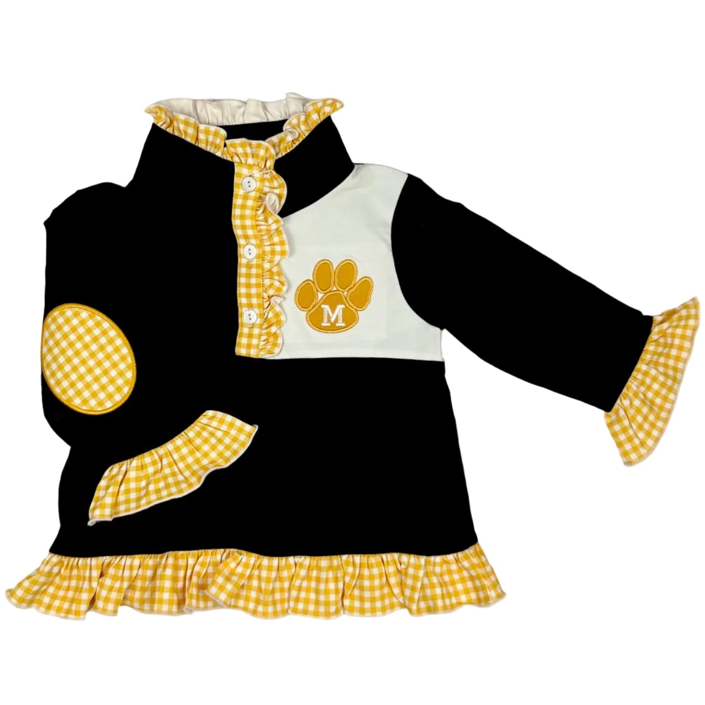 Embroidered Missouri Ruffle Pullover | MU Inspired