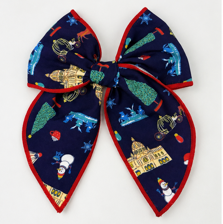 Christmas in Kansas City Bow Hair Clip
