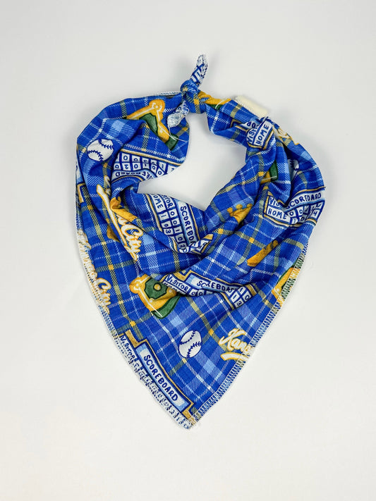 Heritage Plaid Baseball Dog Bandanna