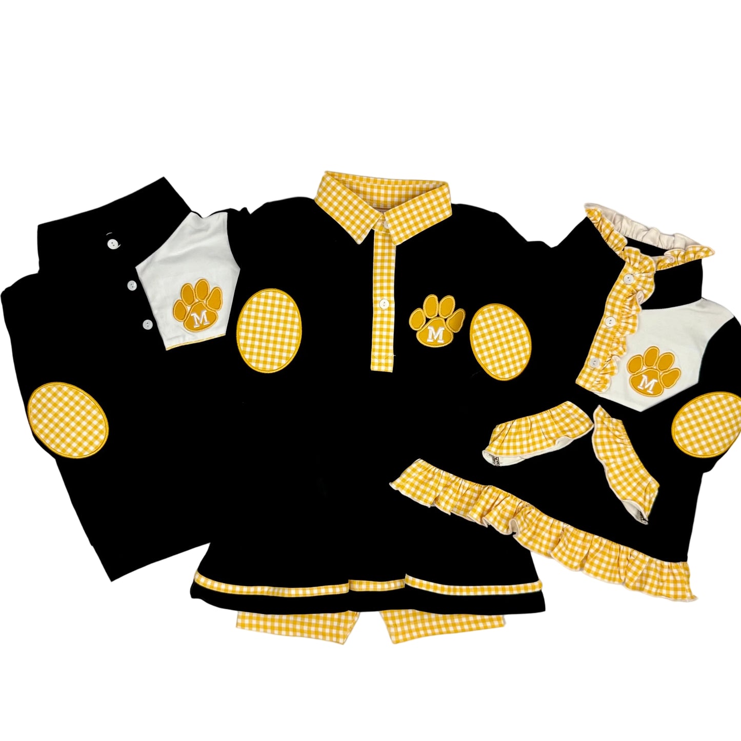 Mizzou Black & Gold Dress Set