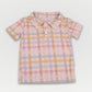 Farmstead Gingham Collection - Boys Bamboo Polo