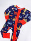 (Pre-Order) Christmas in Kansas City Ruffle Zip Convertible Pajamas