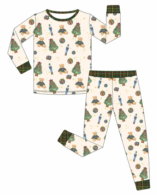 (Pre-Order) Christmas Traditions Unisex 2 Piece Bamboo Pajama Set