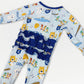 Crown Town Ruffled Zip-Up Bamboo Pajama - Exclusive KC Royals Inspired Print