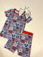 Vintage Americana Unisex Bamboo Pajama Set