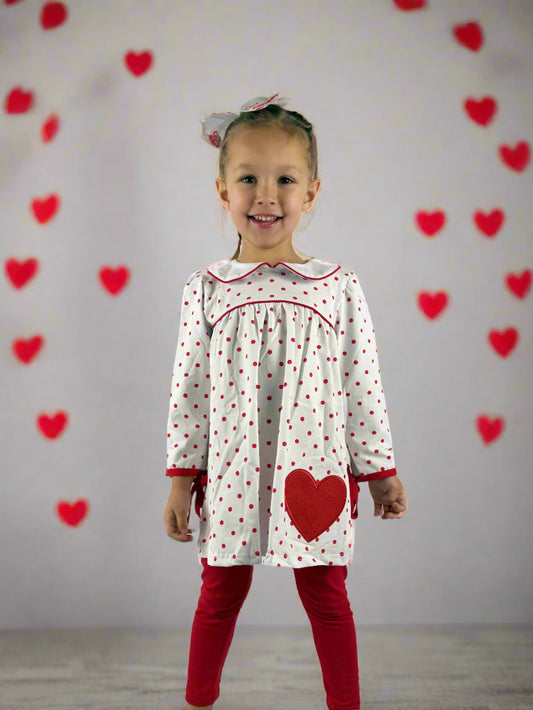 Valentine Polka Dot Pant Set