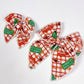Heritage Plaid Print Bow | Kansas City Football Inspired