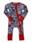 Vintage Americana Convertible Unisex Bamboo Zip Pajamas