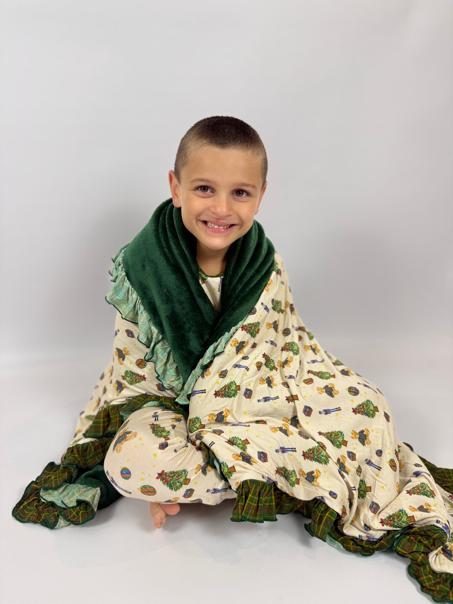 Christmas Traditions Bamboo Minky Blanket