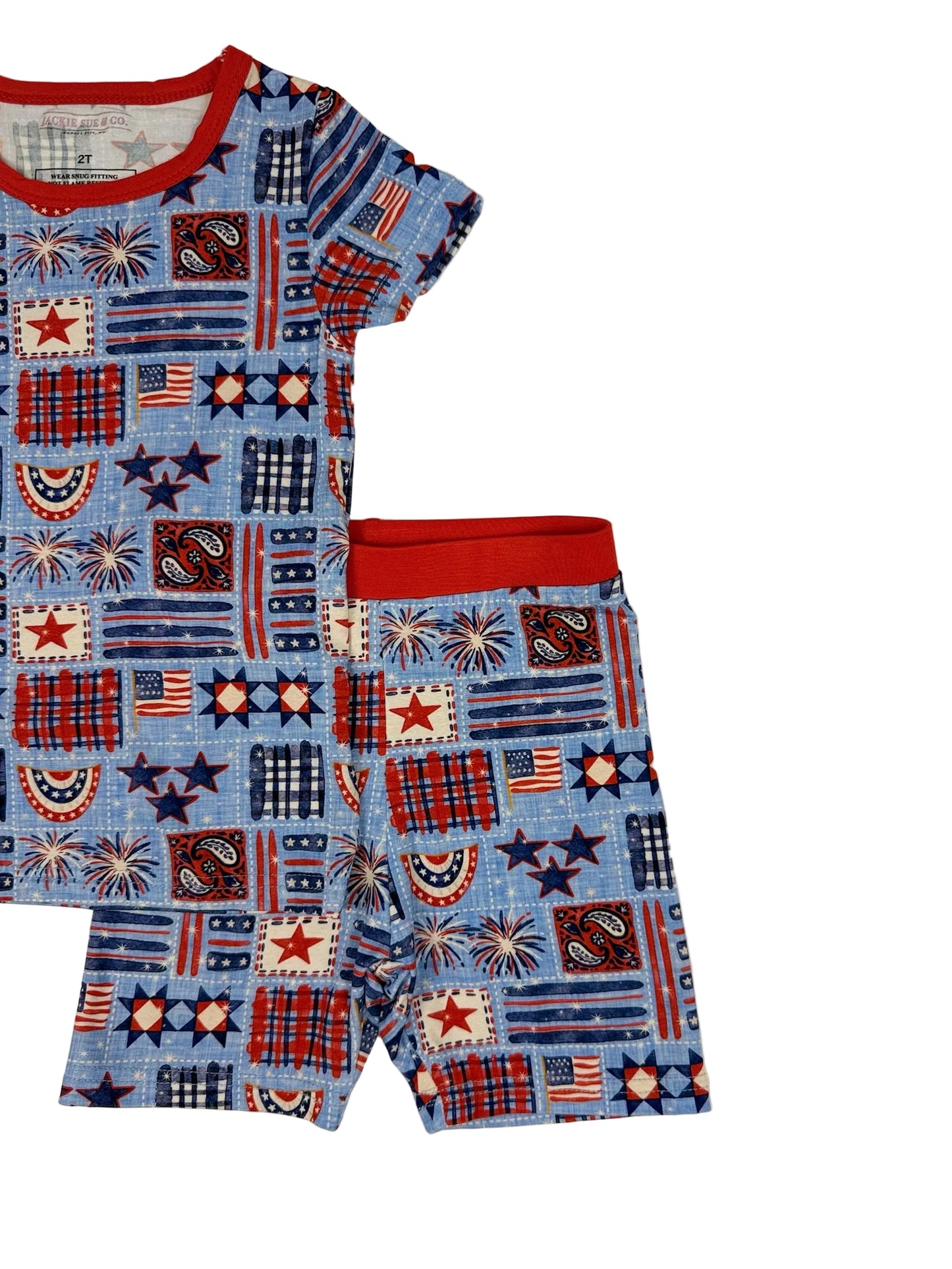 Vintage Americana Unisex Bamboo Pajama Set