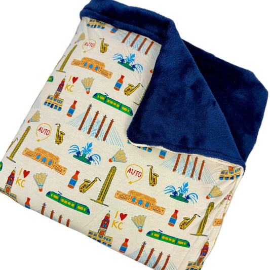 I Love KC Bamboo Minky Blanket