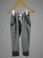 Kids' Unisex 2-Tone Grey Stripe Jogger Pants with Pockets & Drawstring