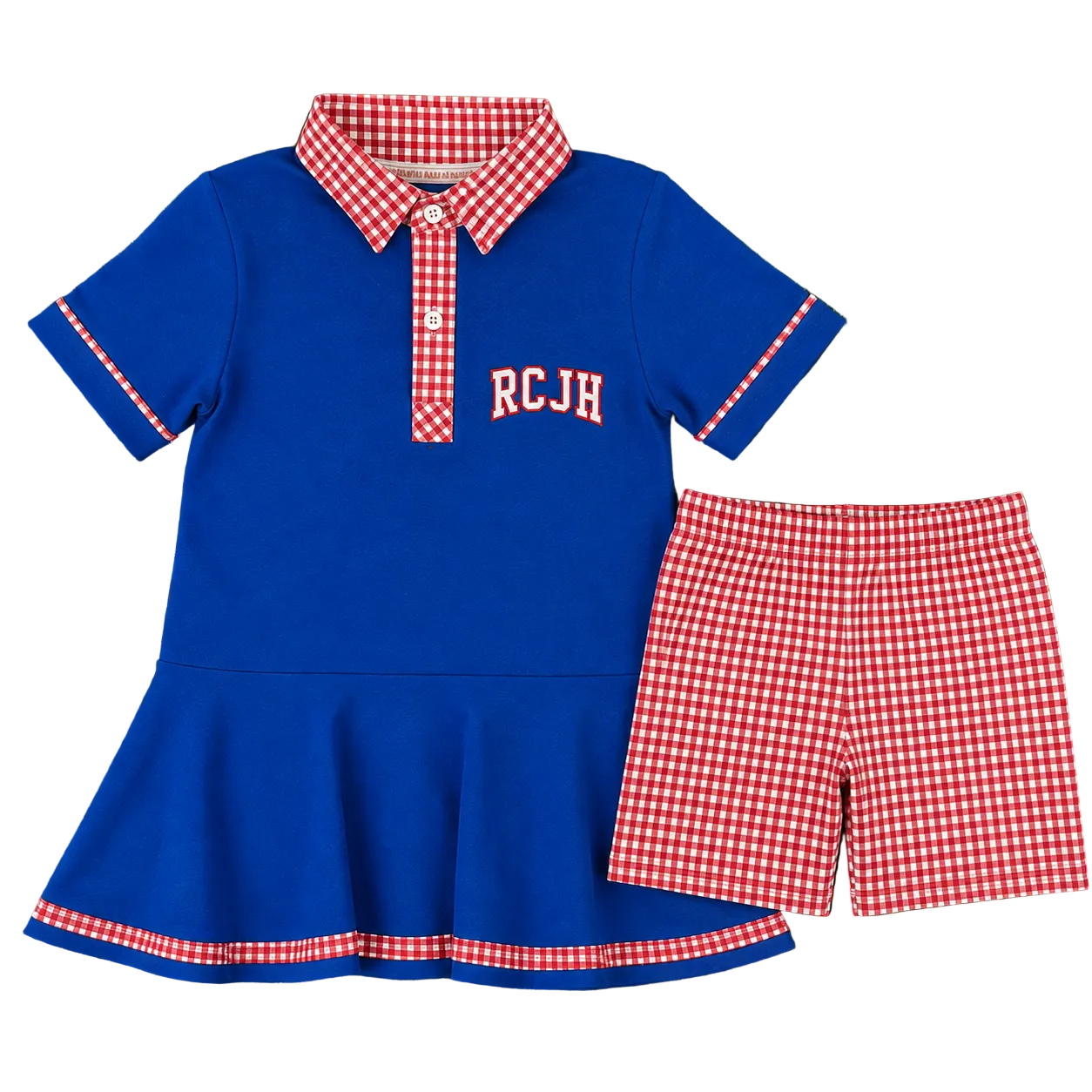 (Pre-order) Kansas Crimson & Blue Dress Set