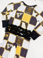 Missouri Quilted College Zip-Up Ruffled Bamboo Pajama