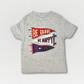 Unisex Americana Pennant Short Sleeved Tee