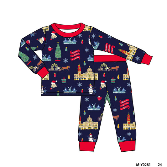 (Pre-Order) Christmas in Kansas City Unisex 2 Piece Bamboo Pajama Set