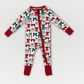 Zip-Up Bamboo Baby Pajamas - Bows