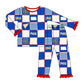 Kansas Quilted College 2-Piece Ruffled Bamboo Pajama