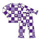K-State Quilted College 2-Piece Ruffled Bamboo Pajama